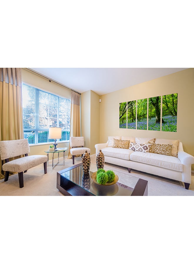 The Hotel Art - 5-Piece Framed Canvas Wall Art Painting Multicolour 63x32inch - Image 1