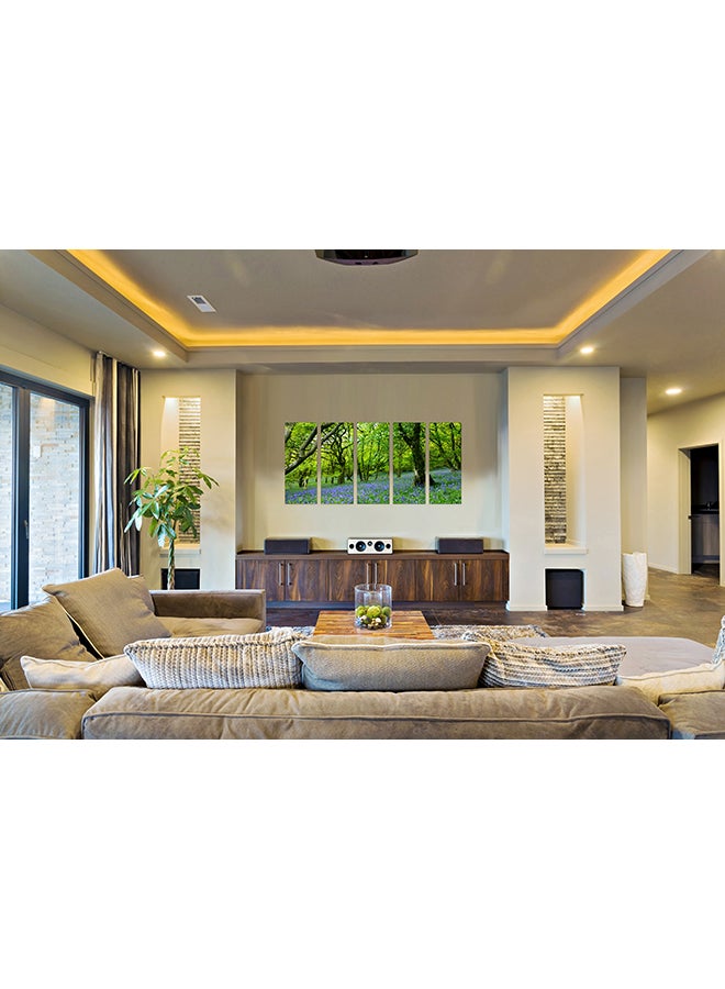 The Hotel Art - 5-Piece Framed Canvas Wall Art Painting Multicolour 63x32inch - Image 1