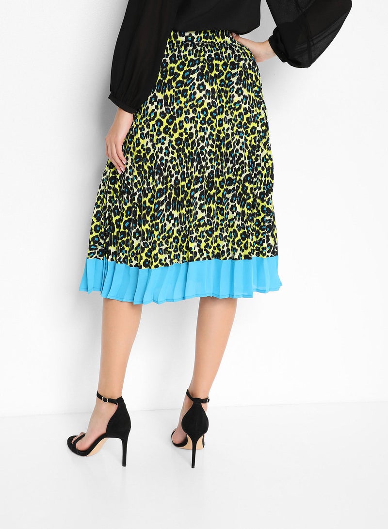 Stock - Leopard Printed Skirt Multicolour - Image 1