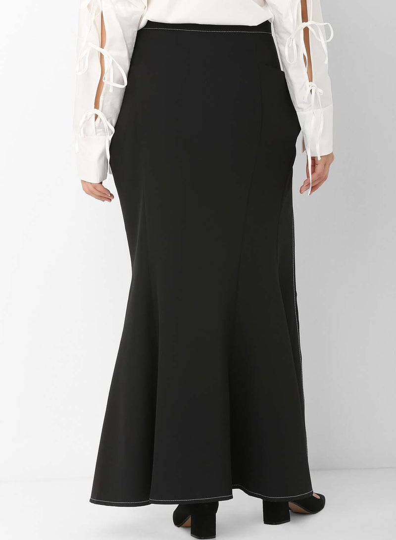 Fishtail Cut-Out Maxi Skirt Black - v1573726348/N32027645V_2