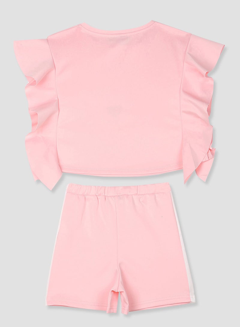 Riva 2-Piece Minnie Mouse Short Set Pink - Image 2