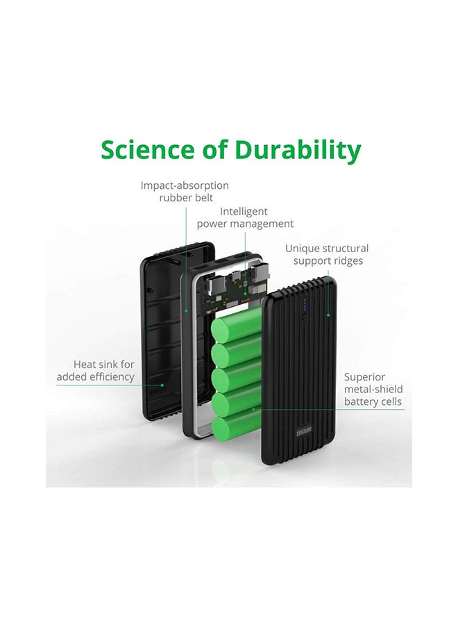 ZENDURE - 16750.0 mAh USB Power Bank Black - Image 1