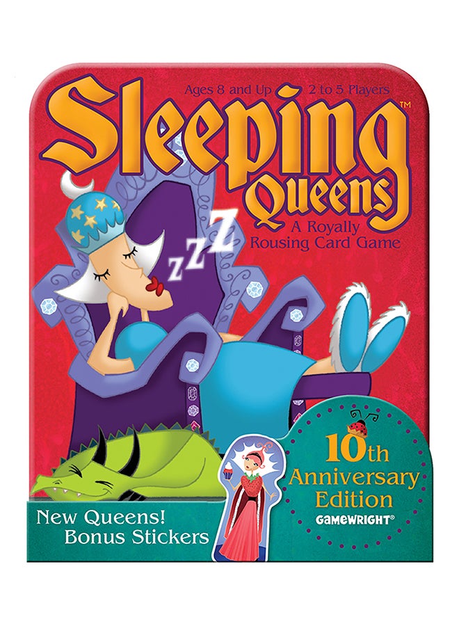 Gamewright - Sleeping Queens 10Th Anniversary Tin Card Game 6 X 5 x 1.9centimeter - Image 1