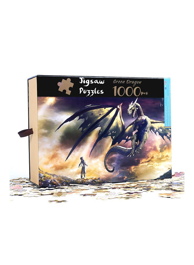 Ingooood 1000-Piece Dragon Series Glow In The Dark Puzzle Toys  - Image 2
