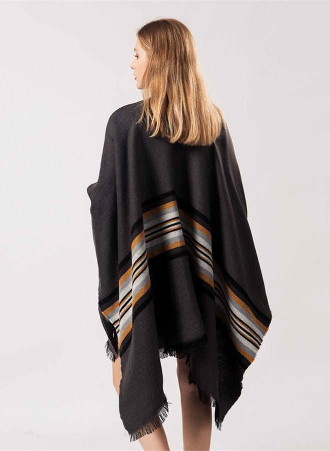 Vintage Blanket Cape Multicolour - Image 2