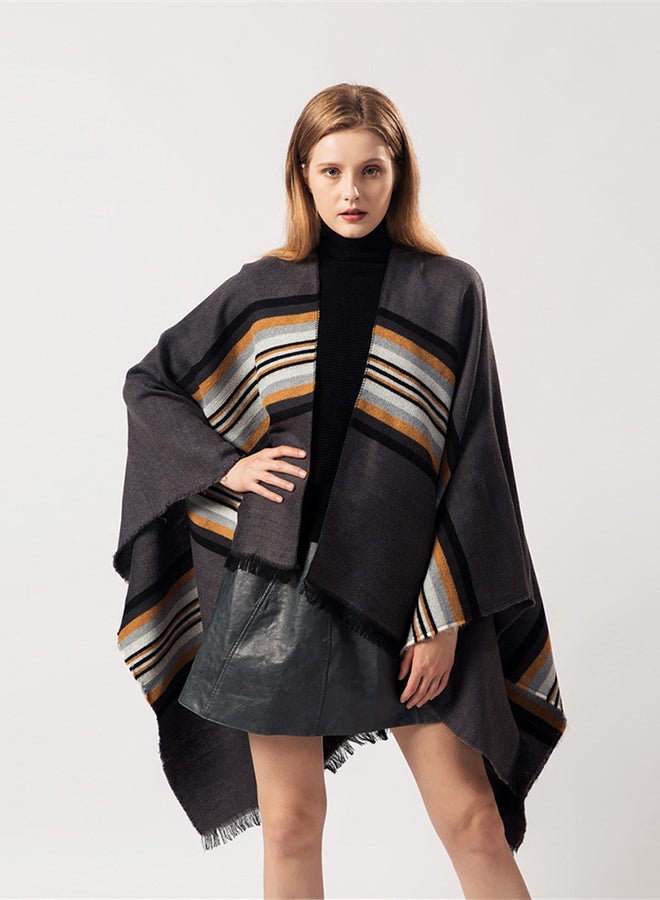 Vintage Blanket Cape Multicolour - Image 3