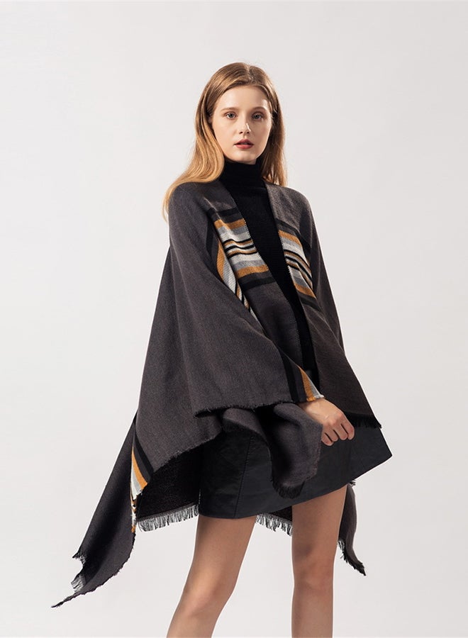 Vintage Blanket Cape Multicolour - Image 4