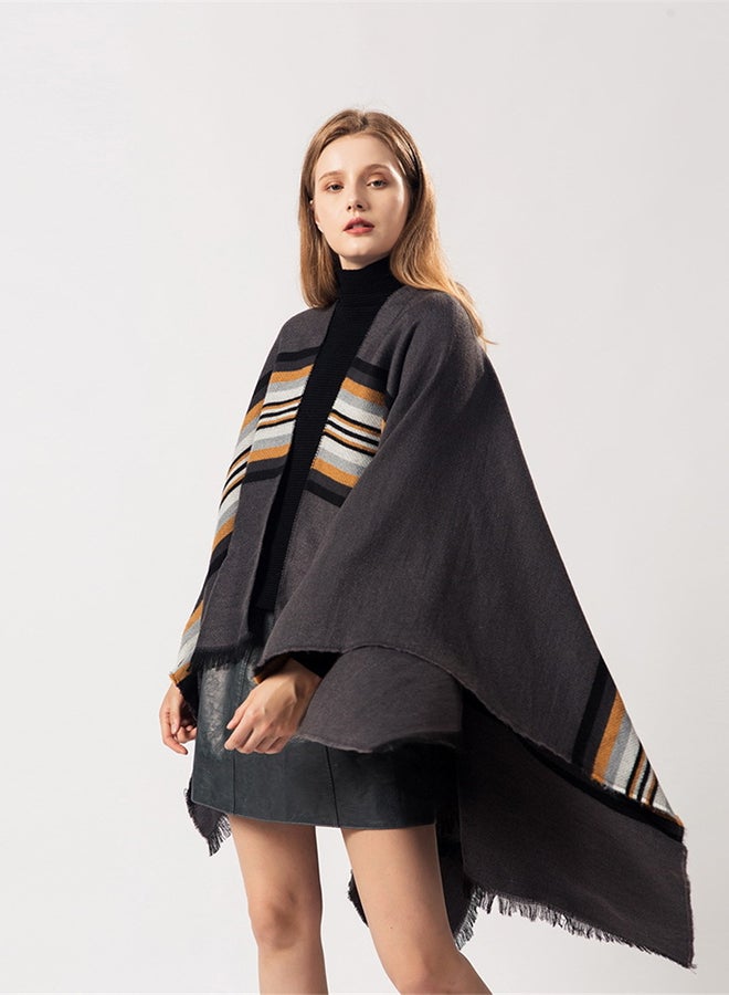 Vintage Blanket Cape Multicolour - Image 5