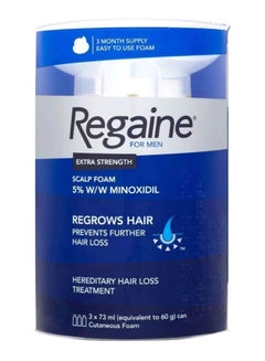 Regaine 3-Piece Scalp Foam Regrowth Foam Set 3 X 73ml  - Image 1