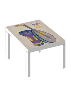 Decorative Printed Side Table Multicolour - v1573740496/N32013406A_1