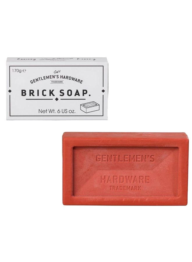 GENTLEMEN'S HARDWARE Brick Soap Red 170grams  - Image 1