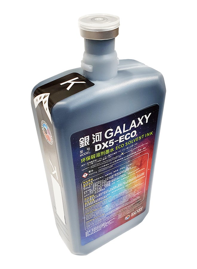 جالاكسي محلول حبر DX5-Eco للطابعة أسود - Image 1