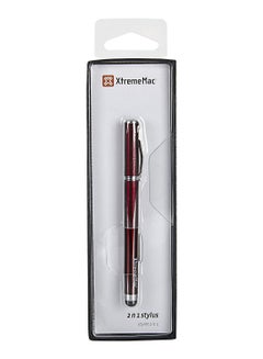 XtremeMac 2-In-1 Touch Screen Stylus Pen Red/Silver  - Image 2
