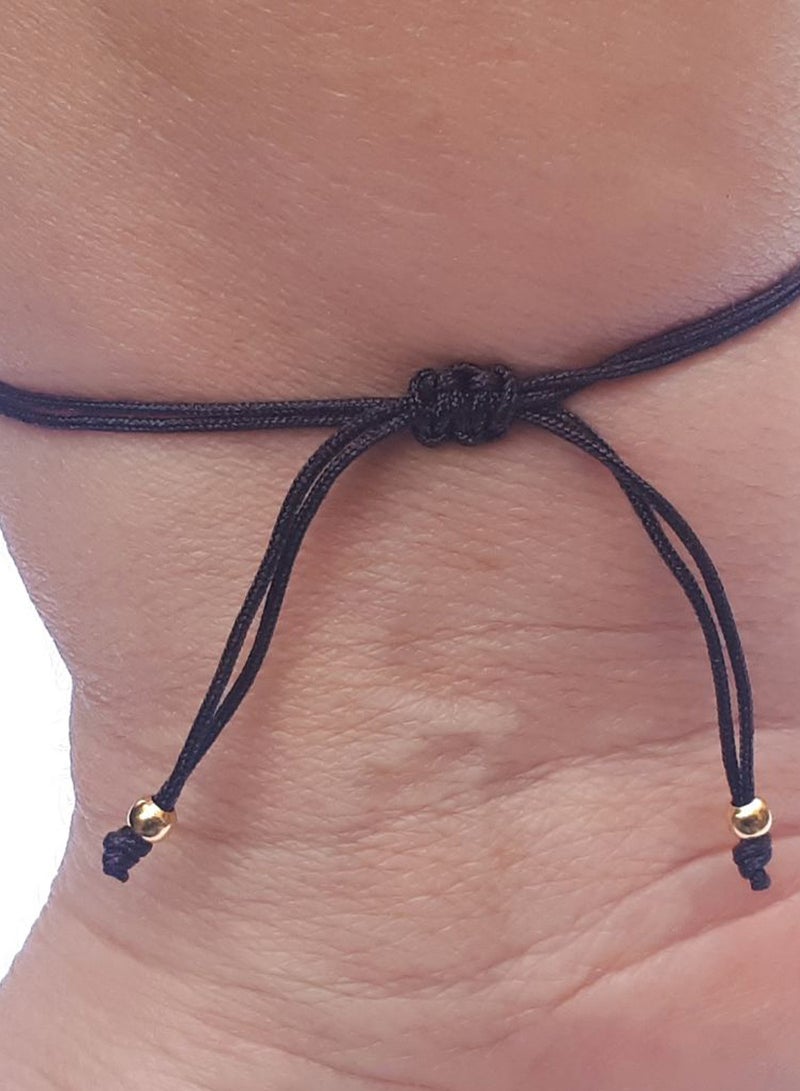 ألوان سوار خيطي مزيّن بكف خمسة من الفضة - Image 3