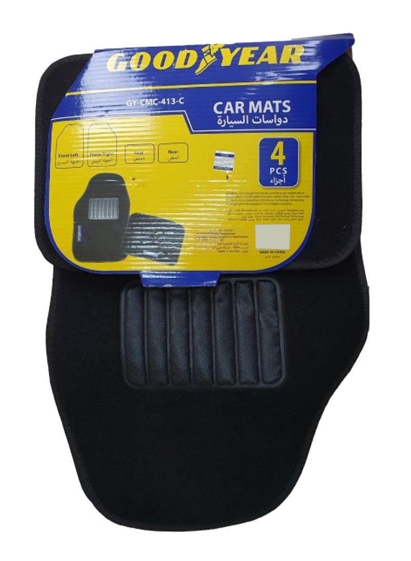GOODYEAR - 4-Piece Car And Truck Carpet Mat Set - Image 1