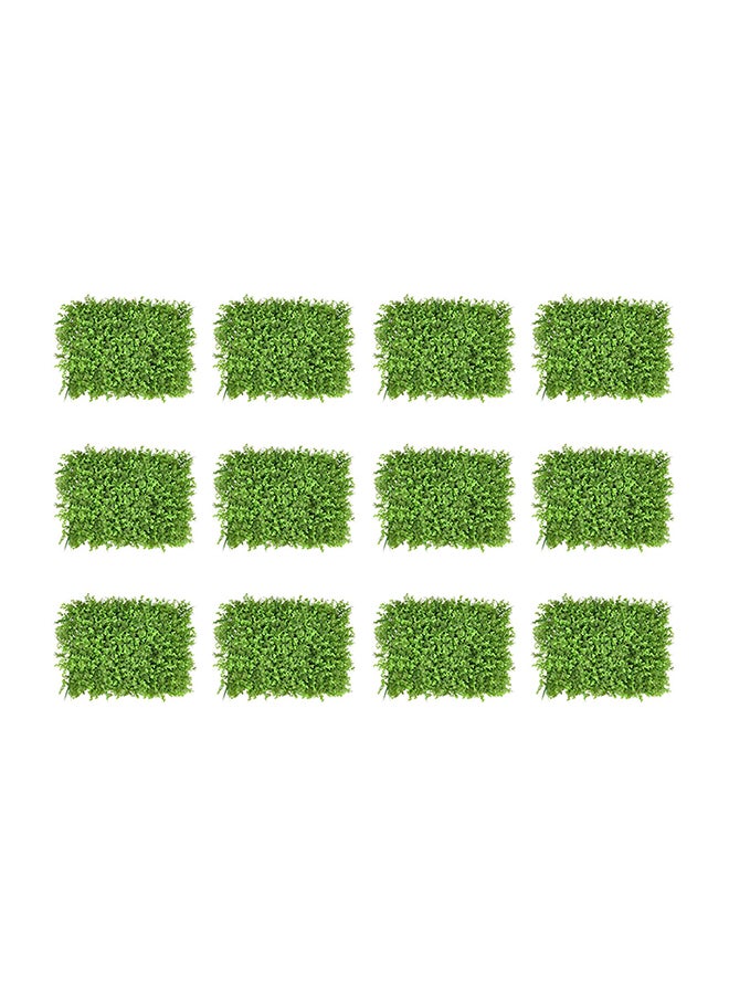 Yatai 12-Piece Artificial Wall Grass Plant Green 40 x 60centimeter  - Image 1