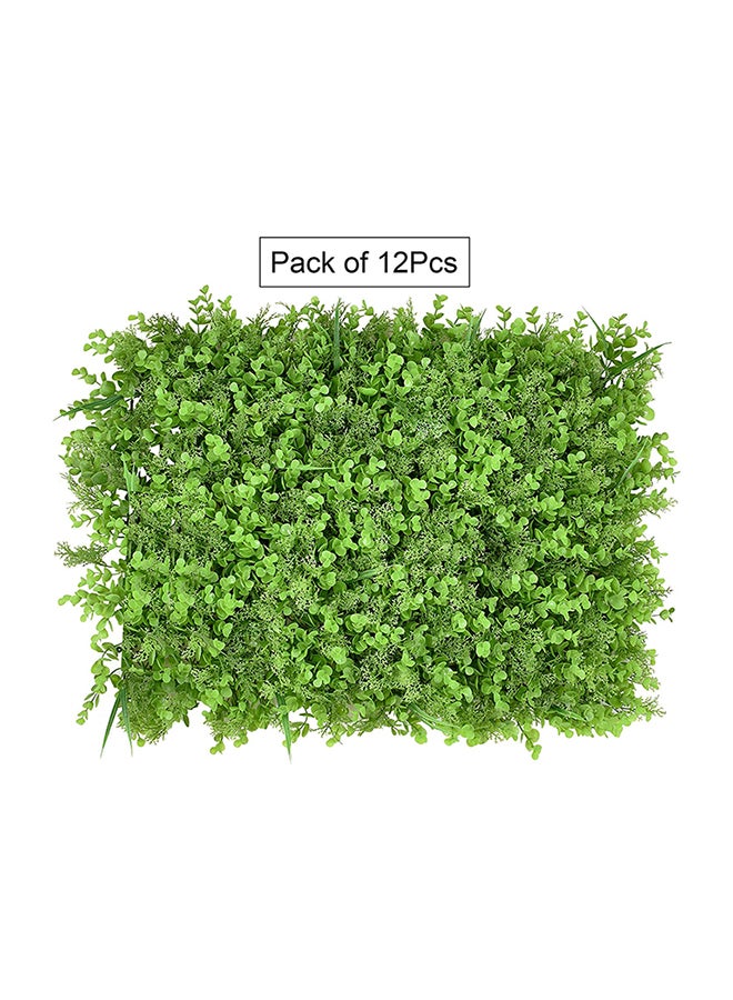 Yatai 12-Piece Artificial Wall Grass Plant Green 40 x 60centimeter  - Image 2