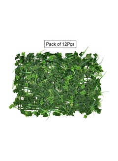 Yatai 12-Piece Artificial Wall Grass Plant Green 40 x 60cm  - Image 2