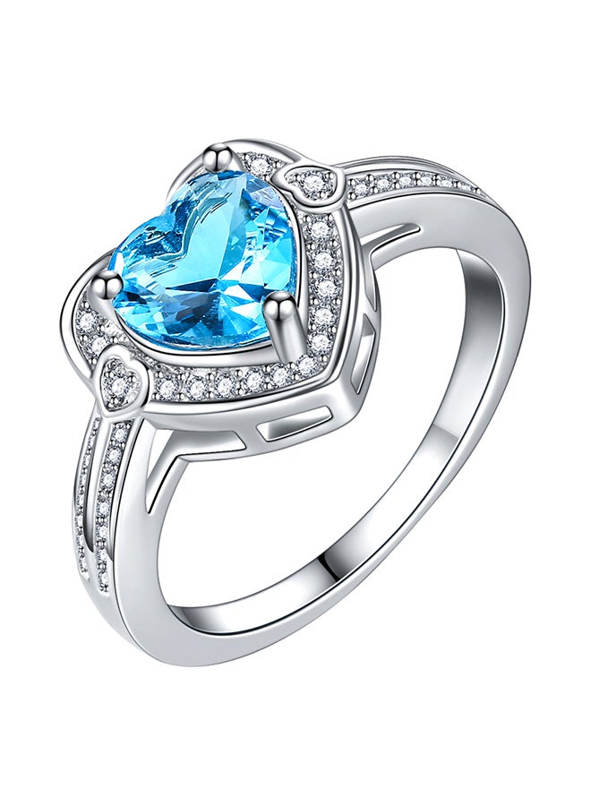 خاتم زفاف مرصع بحجر الزركون المكعب - Image 1