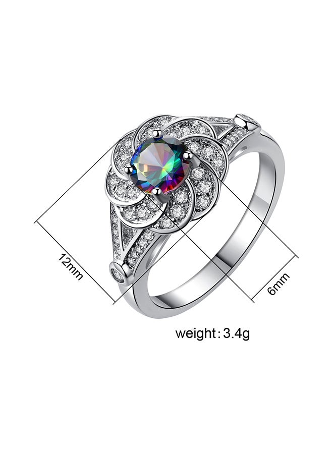 Zircon Cubic Wedding Ring  - Image 2
