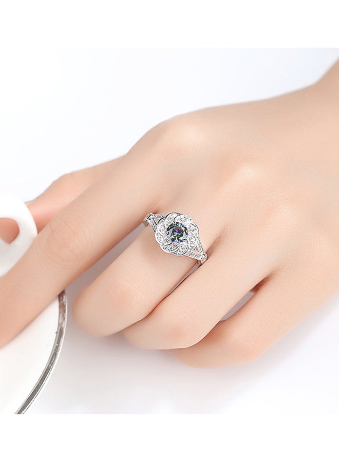 Zircon Cubic Wedding Ring  - Image 3