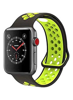 Interchangeable Band For Apple Watch Series 5/4/3 42/44mm Black/Green