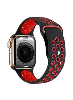 Replacement Band For Apple Watch Series 5/4/3 Nike+ Sport Edition-42mm, 44mm Black/Red