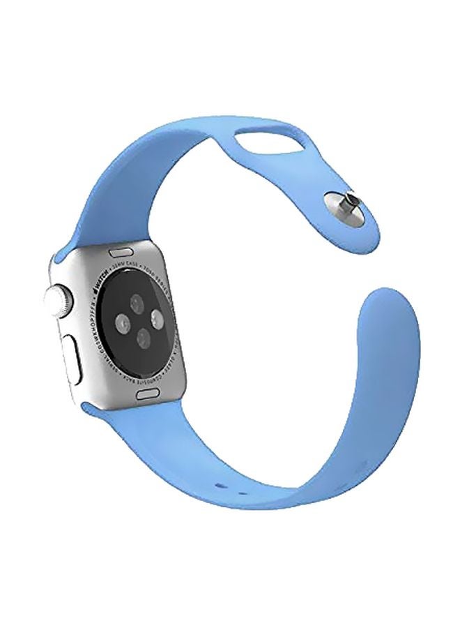 Eworld Replacement Band For Apple Watch Series 5/4/3-42mm, 44mm Azure Blue - Image 1