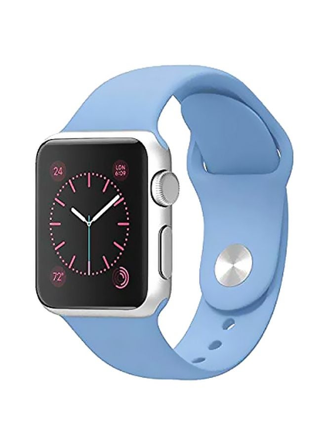 Eworld Replacement Band For Apple Watch Series 5/4/3-42mm, 44mm Azure Blue - Image 2