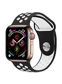 Replacement Band For Apple Watch Series 5/4/3/, Nike+, Sport, Edition-38mm, 40mm Black/White