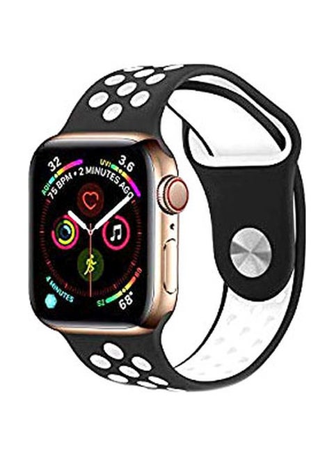 Replacement Band For Apple Watch Series 5/4/3, Nike+ 44mm Black/White