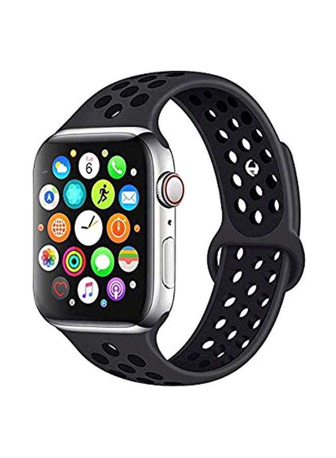 Eworld - Replacement Band For Apple Watch Series 5/4/3 42/44mm Black - Image 1