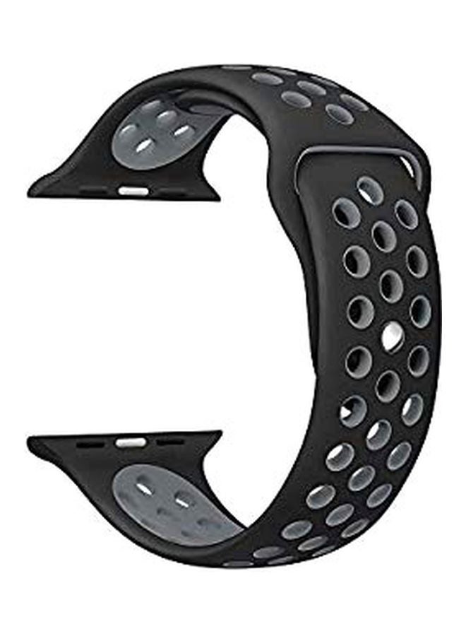 Eworld Replacement Band For Apple Watch Series 2/3/4 40mm/44mm Black/Gray