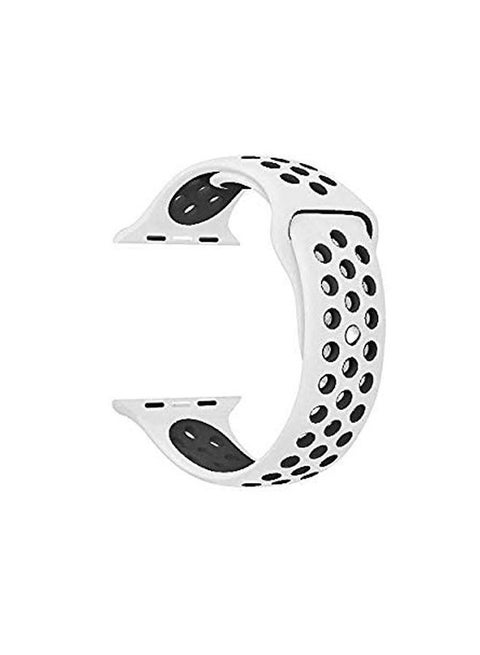 Replacement Band For Apple Watch Series 5/4/3 38/40mm White/Black