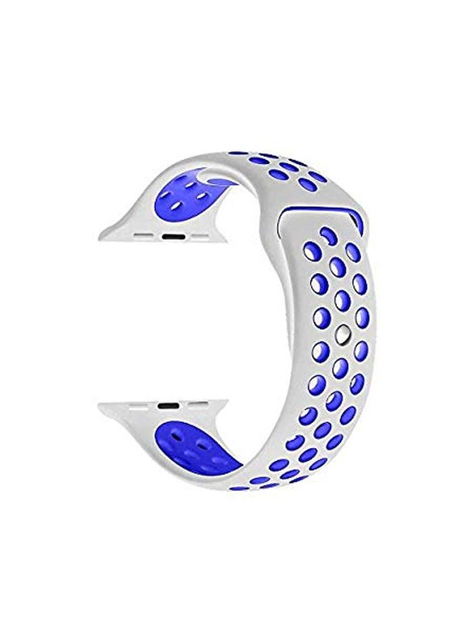 Eworld Replacement Smartwatch Band Blue/White 