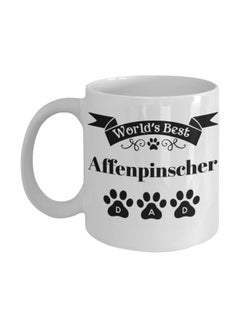 World's Best Affenpinscher Dad Printed Coffee Mug White/Black