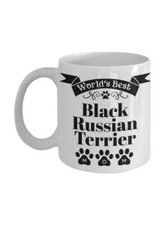 World's Best Black Russian Terrier Mom Printed Coffee Mug White/Black 8x9.5x8cm