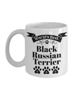 World's Best Black Russian Terrier Dog Dad Printed Coffee Mug White/Black 8x9.5x8cm