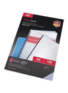 ATLAS A4 Book Cover Binder Clear  - Image 1