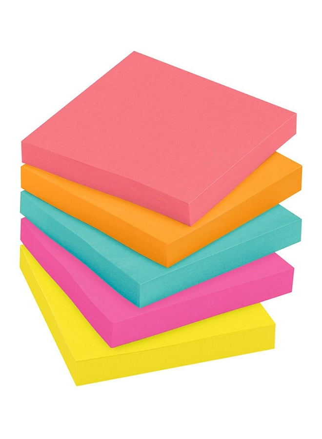Fantastick Pack Of 4 Removable Self Stick Notes Fluorescent  - Image 2
