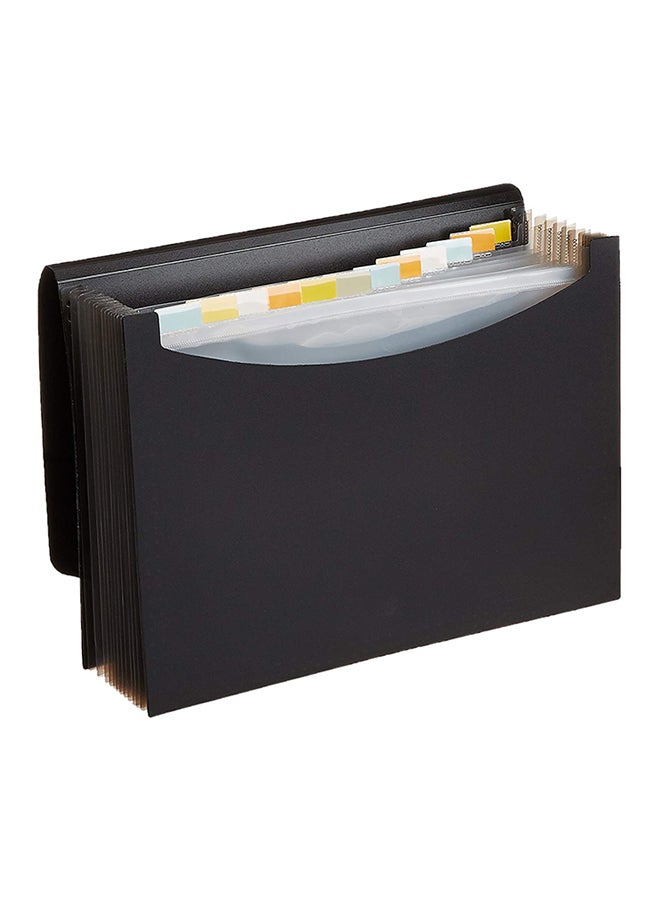 Foldermate A4 Expandable File With 13 Pockets Black - Image 1