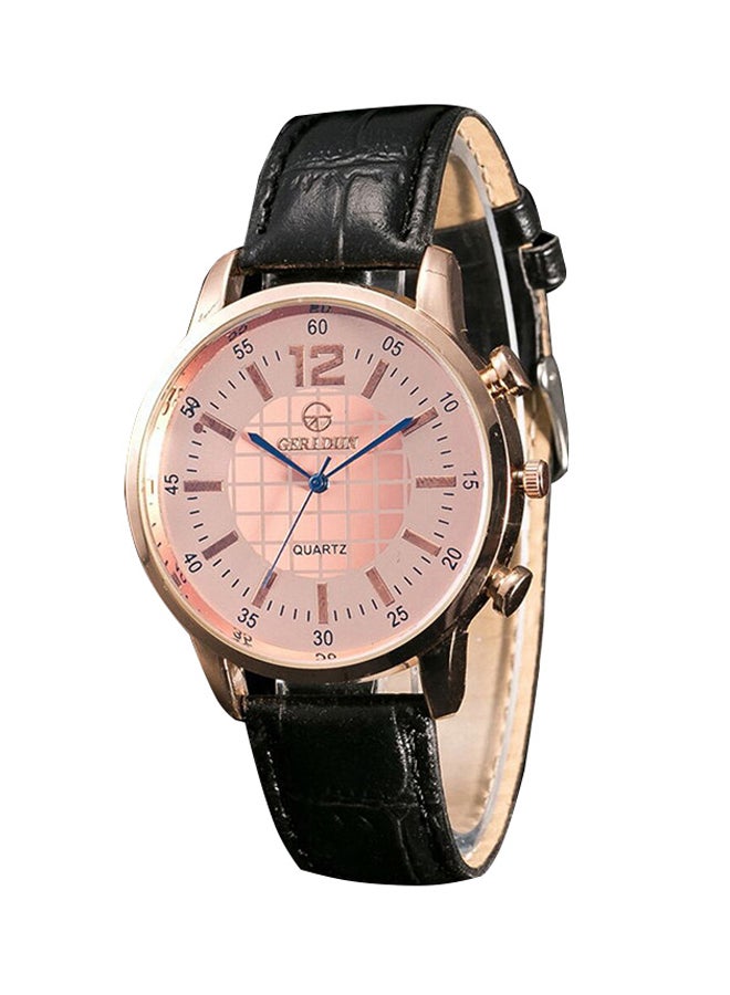 Geneva men Casual Leather Analog Wrist Watch NNSB03703850