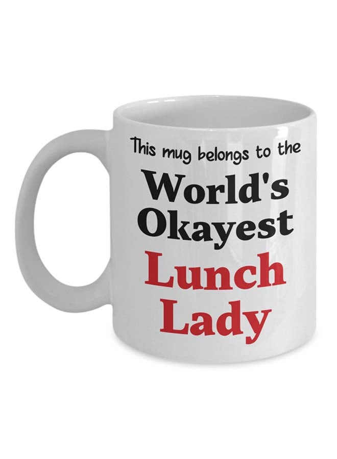 Italco_CP World'S Okayest Lunch Lady Mug White