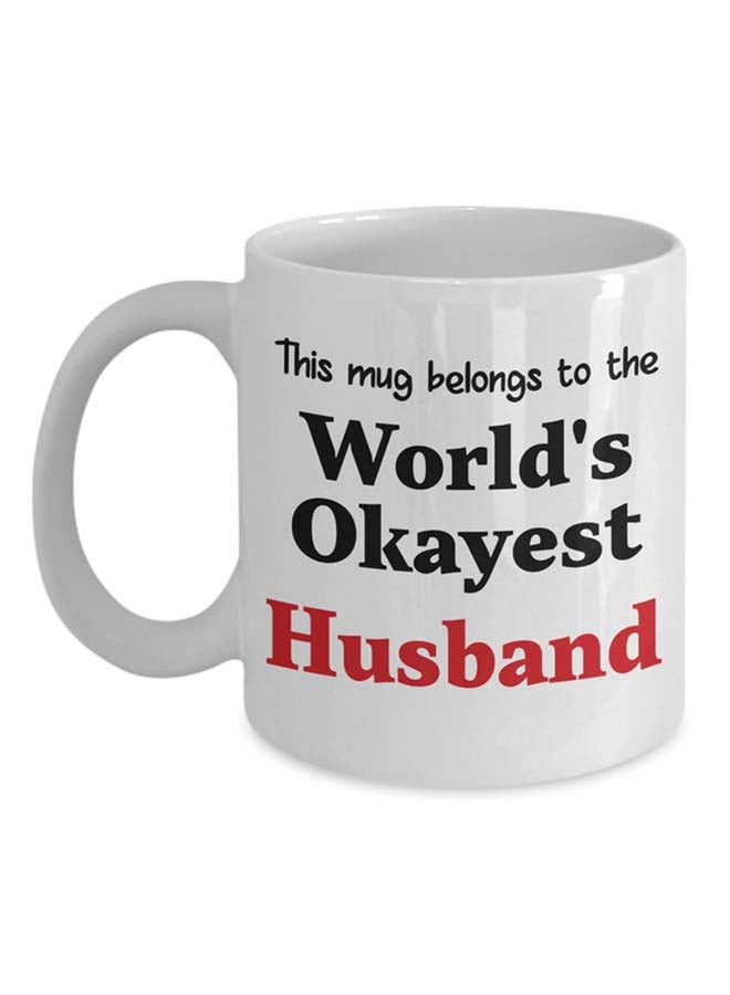 Italco_CP World'S Okayest Husband Mug White