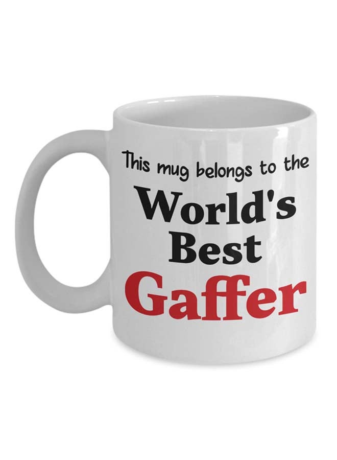 إيتالكو-سي بي مج مطبوع عليه عبارة "World'S Best Gaffer Boss" أبيض