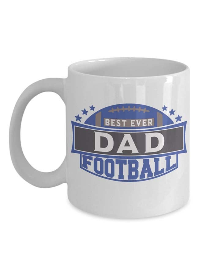 Italco_CP Best Ever Football Dad Mug White