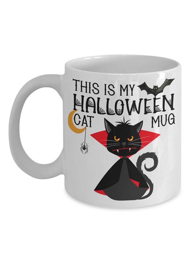 Italco_CP - This Is My Halloween Vampire Cat Mug White - Image 1
