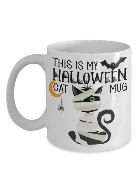 This Is My Halloween Mummy Cat Mug White