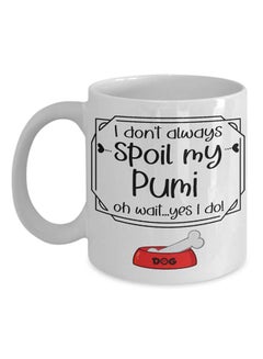 Pumi Dog Lover Mug White