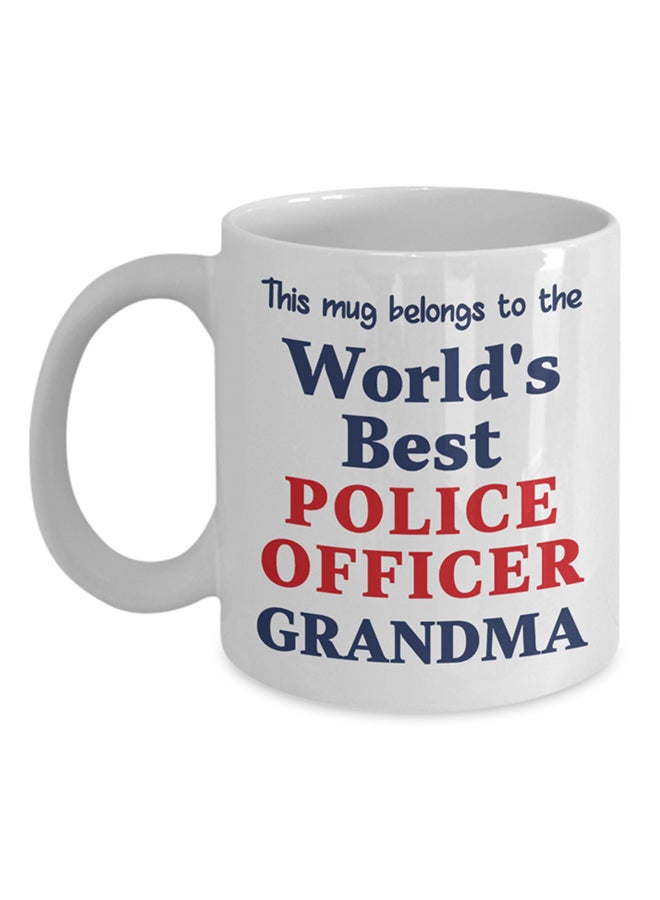Italco_CP World'S Best Police Officer Grandma Mug White